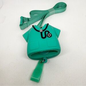 Bath & Body Works Green Scrubs Medical Nurse Dr PocketBac Pal ID Holder Lanyard